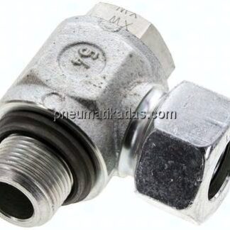Winkel-Schwenkverschraubung M 22x1,5-18 L (M26x1,5), Stahl verzinkt