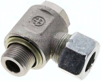 Winkel-Schwenkverschraubung M 27x2-20 S (M30x2), Stahl verzinkt