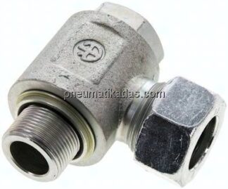 Winkel-Schwenkverschraubung M 26x1,5-22 L (M30x2), Stahl verzinkt