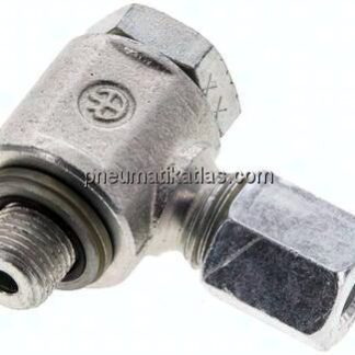 Winkel-Schwenkverschraubung G 1/8"-6 L (M12x1,5), Stahl verzinkt