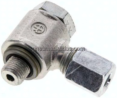 Winkel-Schwenkverschraubung G 1/8"-6 L (M12x1,5), Stahl verzinkt