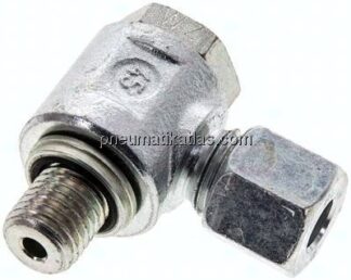 Winkel-Schwenkverschraubung M 12x1,5-8 L (M14x1,5), Stahl verzinkt