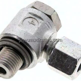 Winkel-Schwenkverschraubung G 1/4"-8 L (M14x1,5), Stahl verzinkt