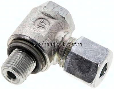 Winkel-Schwenkverschraubung G 1/4"-8 S (M16x1,5), Stahl verzinkt