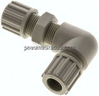 Winkel-Schott-Verschraubung 12x10mm, Polypropylen