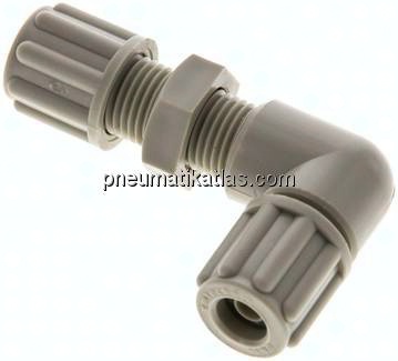 Winkel-Schott-Verschraubung 6x4mm, Polypropylen