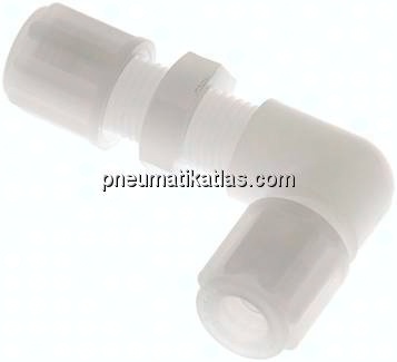 Winkel-Schott-Verschraubung 6x4mm, PVDF
