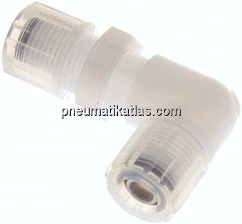 Winkel-Schott-Verschraubung 10x8mm, PFA
