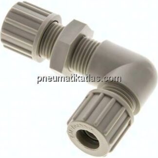 Winkel-Schott-Verschraubung 10x8mm, Polypropylen