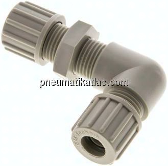 Winkel-Schott-Verschraubung 10x8mm, Polypropylen
