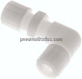 Winkel-Schott-Verschraubung 10x8mm, PVDF