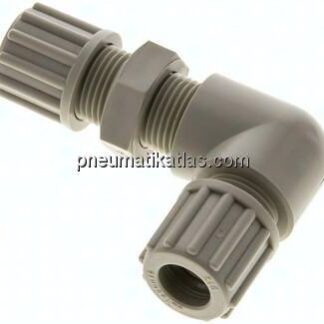 Winkel-Schott-Verschraubung 12x9mm, Polypropylen