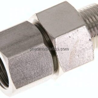 Heißwasser-Drehgelenk, G 3/8"-G 3/8", Messing vernickelt, PN275