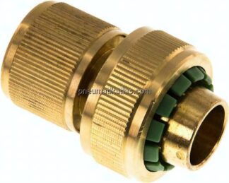 Kupplungsdose Schlauch 19 (3/4")mm, Messing, mit Wasserstopp