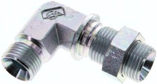 Winkel-Schottnippel, 60°-Kegel G 1/2", Stahl verzinkt