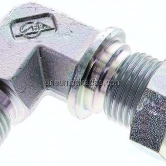 Winkel-Schottnippel, 60°-Kegel G 1/2", Stahl verzinkt