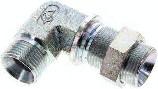 Winkel-Schottnippel, 60°-Kegel G 3/4", Stahl verzinkt