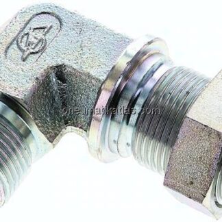 Winkel-Schottnippel, 60°-Kegel G 3/4", Stahl verzinkt