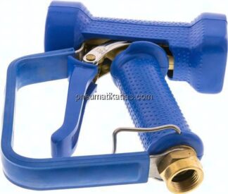 Wassersparpistole mit Sicherheitsbügel, Edelstahl / Messing