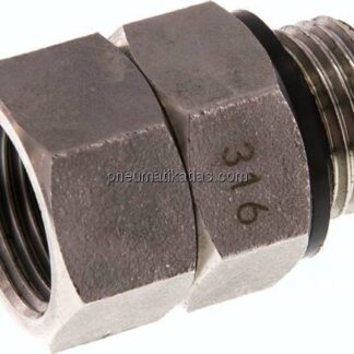 Heißwasser-Drehgelenk, G 1/2"-G 1/2", Edelstahl