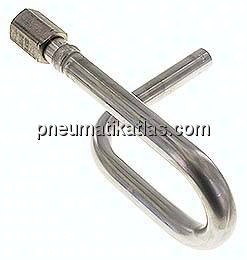 Wassersackrohr U-Form(1.4571) Anschweißende 20 x 2,6-G 1/2" (IG)-Spannmuffe