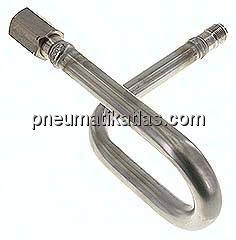 Wassersackrohr U-Form(1.4571) G 1/2" (AG)-Zapfen-G 1/2" (IG)-Spannmuffe