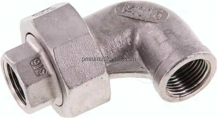 Winkel-Verschraubung konisch dichtend Rp 3/8" (IG)
