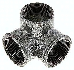 Winkelverteiler 3x Rp 1-1/2" (IG), Temperguss verzinkt