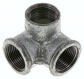Winkelverteiler 3x Rp 3/4" (IG), Temperguss verzinkt