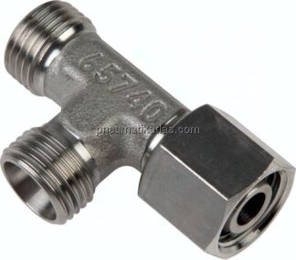 Einstellb. L-Schneidringverschraubung 6 L (M12x1,5), ohne Mutter & Schneidring, 1.4571