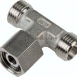 Einstellb. T-Schneidringverschraubung 22 L (M30x2), ohne Mutter & Schneidring, 1.4571