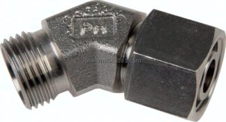 Einstellb. 45°-Schneidringverschraubung 8 L (M14x1,5), ohne Mutter & Schneidring, 1.4571