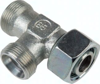Einstellb. L-Schneidringverschraubung 6 S (M14x1,5), ohne Mutter & Schneidring, Stahl verzinkt