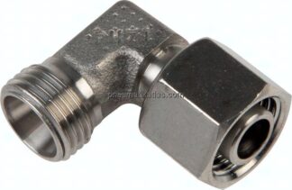 Einstellb. Winkel-Schneidringverschr. 28 L (M36x2), ohne Mutter & Schneidring, 1.4571
