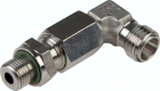 Einstellb. Winkel-Schneidringverschr. G 1/8"-6 L (M12x1,5), ohne Mutter & Schneidring, 1.4571