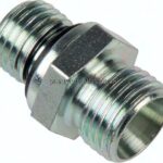 Gerade Schneidringverschr. M 48x2-42 L (M52x2), ohne Mutter & Schneidring, Stahl verzinkt