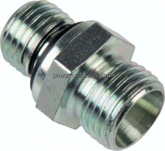 Gerade Schneidringverschr. M 48x2-42 L (M52x2), ohne Mutter & Schneidring, Stahl verzinkt