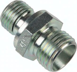 Gerade Schneidringverschr. G 3/8"-14 S (M22x1,5), ohne Mutter & Schneidring, Stahl verzinkt