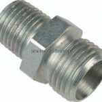 Gerade Schneidringverschr. R 1/2"-14 S (M22x1,5), ohne Mutter & Schneidring, Stahl verzinkt