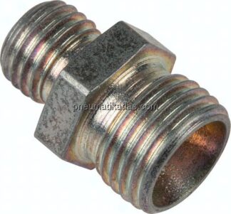 Reduzierverschraubung 16 S (M24x1,5)-10 S (M18x1,5), ohne Mutter & Schneidring, Stahl verzinkt