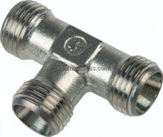 T-Schneidringverschraubung 10 LL (M14x1), ohne Mutter & Schneidring, Stahl verzinkt