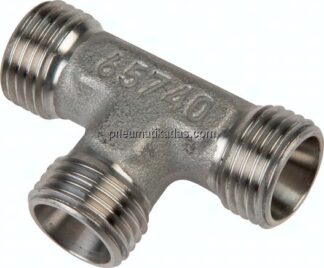 T-Schneidringverschraubung 20 S (M30x2), ohne Mutter & Schneidring, 1.4571