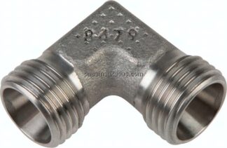 Winkel-Schneidringverschraubung 6 LL (M10x1), ohne Mutter & Schneidring, 1.4571