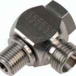 Winkel-Schwenkverschraubung G 1/8"-6 LL (M10x1), ohne Mutter & Schneidring, 1.4571