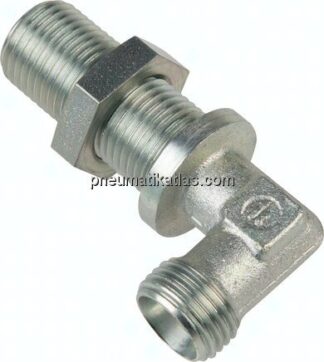 Winkel-Schott-Schneidringverschr. 6 S (M14x1,5), ohne Mutter & Schneidring, Stahl verzinkt