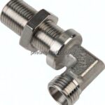 Winkel-Schott-Schneidringverschr. 35 L (M45x2), ohne Mutter & Schneidring, 1.4571