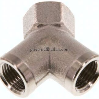 Y-Stück G 1/8" (IG), Messing vernickelt