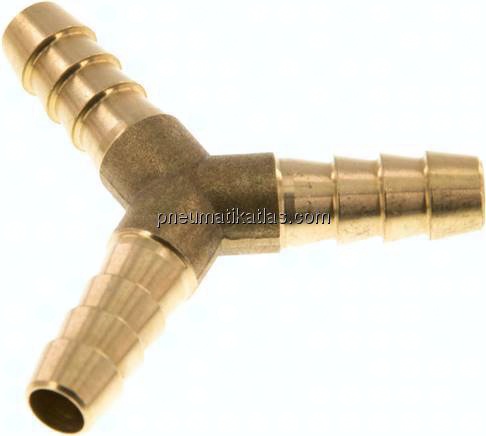 Y-Schlauchverbinder 8 (5/16")mm, Messing
