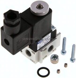 3/2-Wege Magnetventil, G 1/8", Federrückstellung (NO), 24 V AC