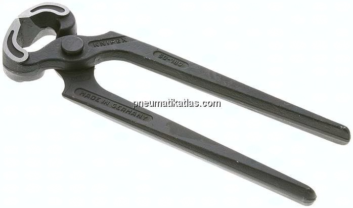 Kneifzange, 180 mm, poliert / schwarz atramentiert